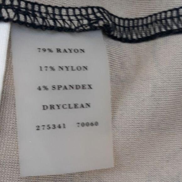Ann Taylor Straight Stretch Edgy Abstract Exposed Back Zipper Skirt Black Sz 8P - Picture 9 of 10